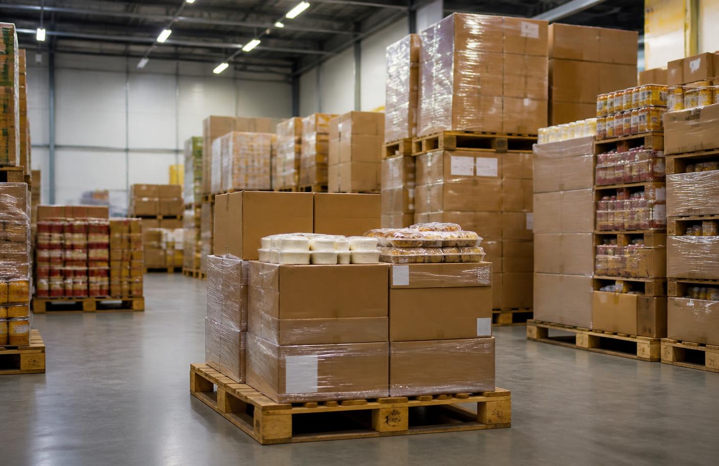 Stockage et logistique de produits alimentaires